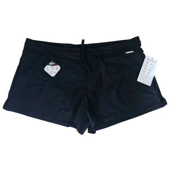 Women's ZeroXposur Action Shorts UPF 30+ Swim Sports Quick Dry Black Active XXL - Picture 1 of 10